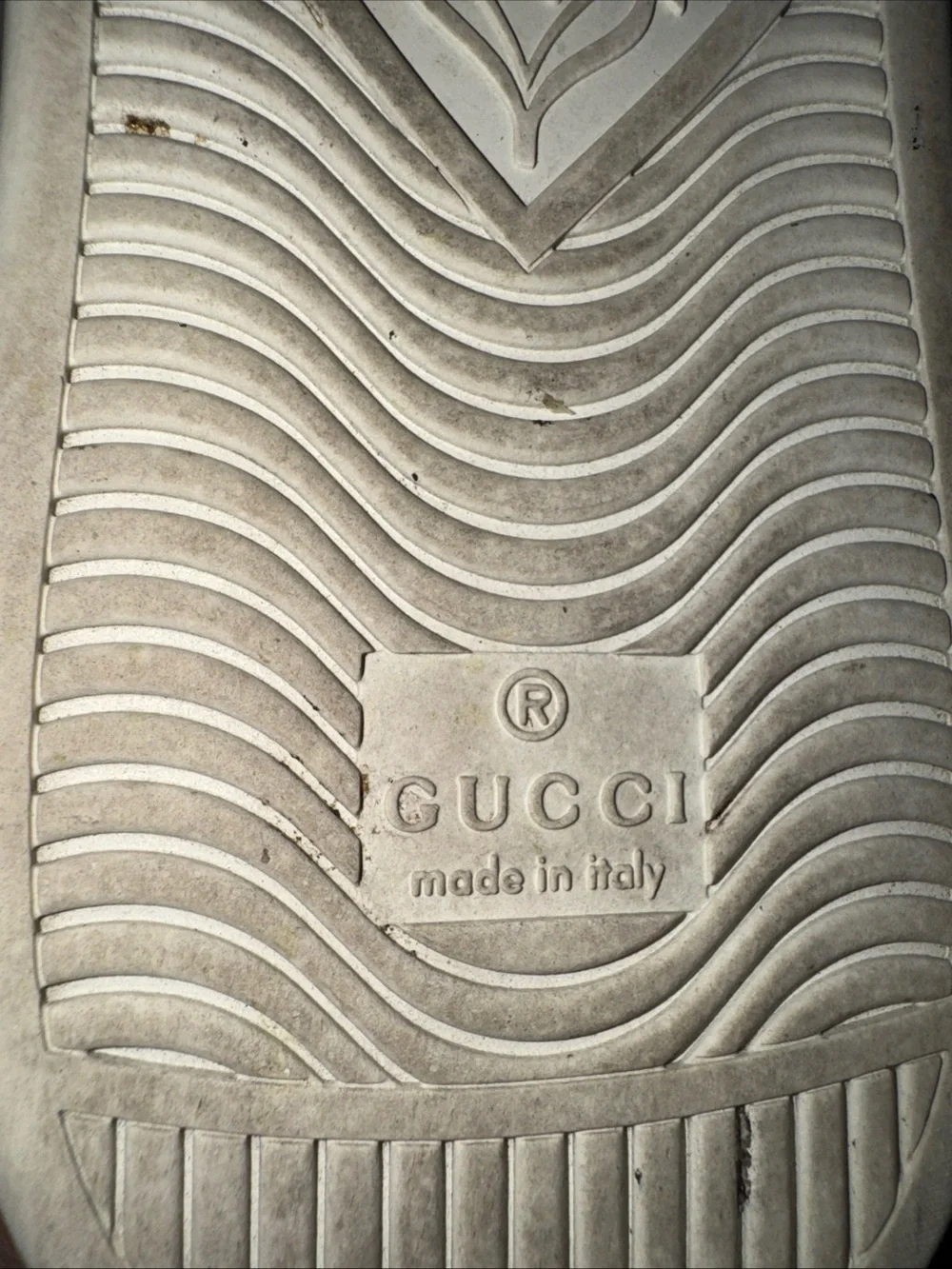 Gucci white leather